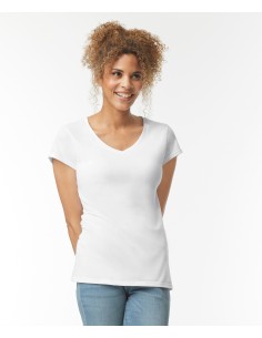 G-64V00L-Softstyle® Womens V-Neck T-Shirt 2